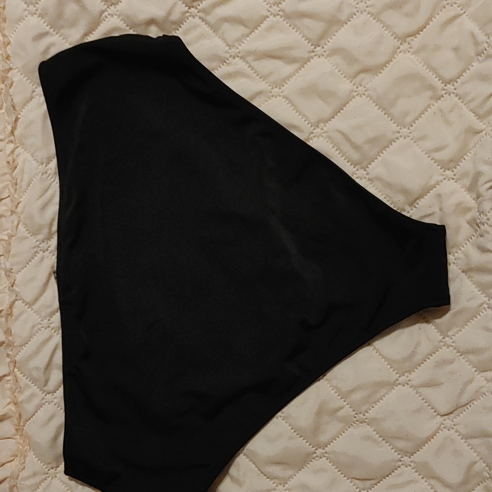 Cupshe Black Bikini Bottom Women's Size XXL Hi-Cut NWOT - Picture 3 of 6